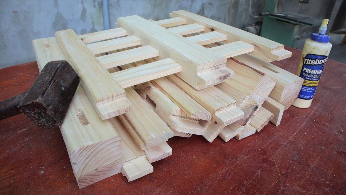 Extremely Creative Woodworking Ideas With Easy Basic Joints - Unique Dining Table With 2 Tier Design