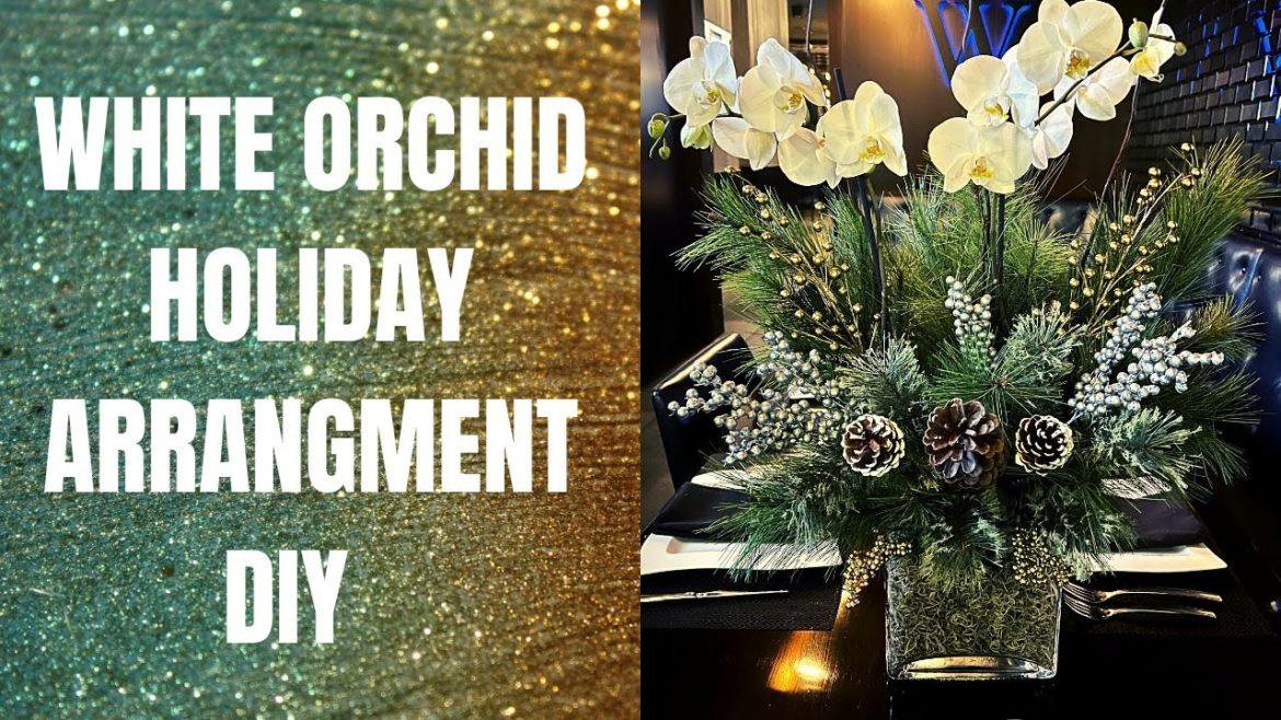 Create a stunning White Orchid Arrangement for the Holidays! Create a stunning White Orchid Arrangement for the Holidays!