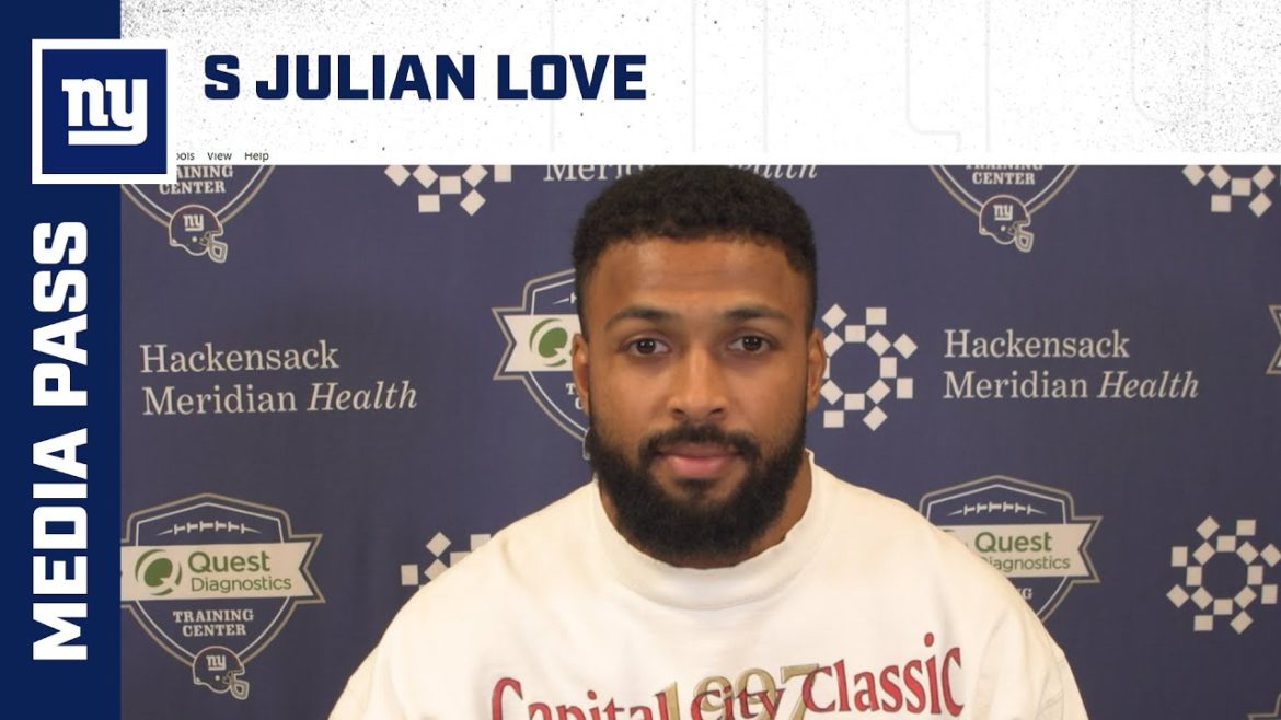 Julian Love: 'We have an opportunity in front of us' | New York Giants