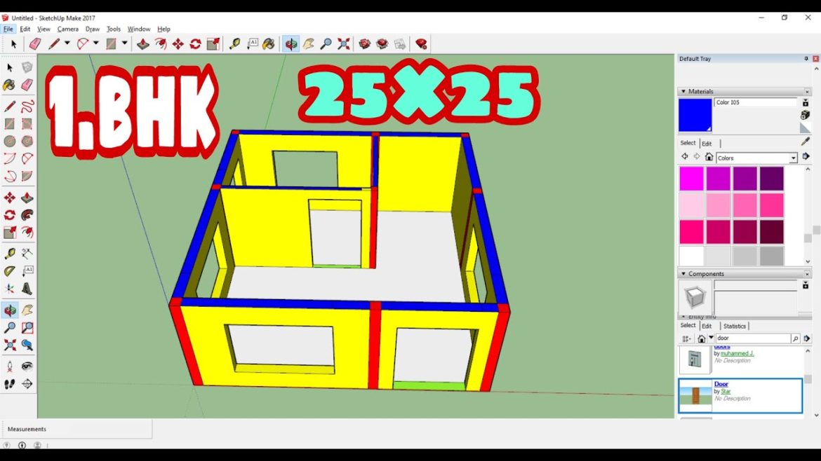 House plan 1 bhk skychup se banaya huwa 1 bedroom living room aur kitchen House plan 1 bhk skychup se banaya huwa 1 bedroom living room aur kitchen
