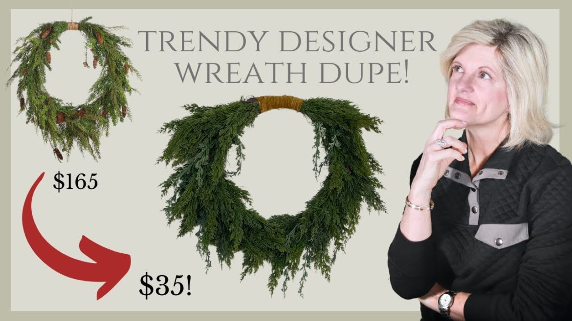 Designer Wreath Dupe! | Christmas Wreath DIY Designer Wreath Dupe! | Christmas Wreath DIY