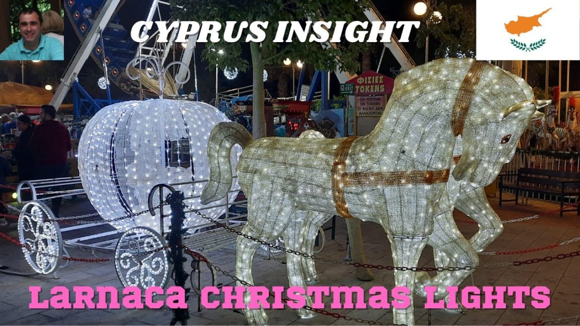Larnaca Cyprus, Christmas Lights Around the Town.