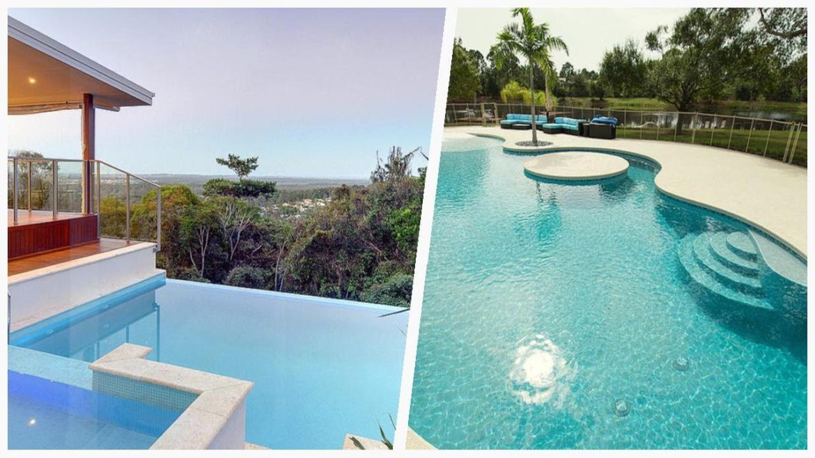 75 Huge Pool With Decking Design Ideas You'll Love ☆