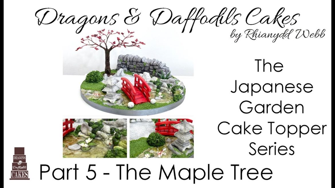 part 5 How to make a Japanese garden cake topper The Miniature Acer Maple Tree
