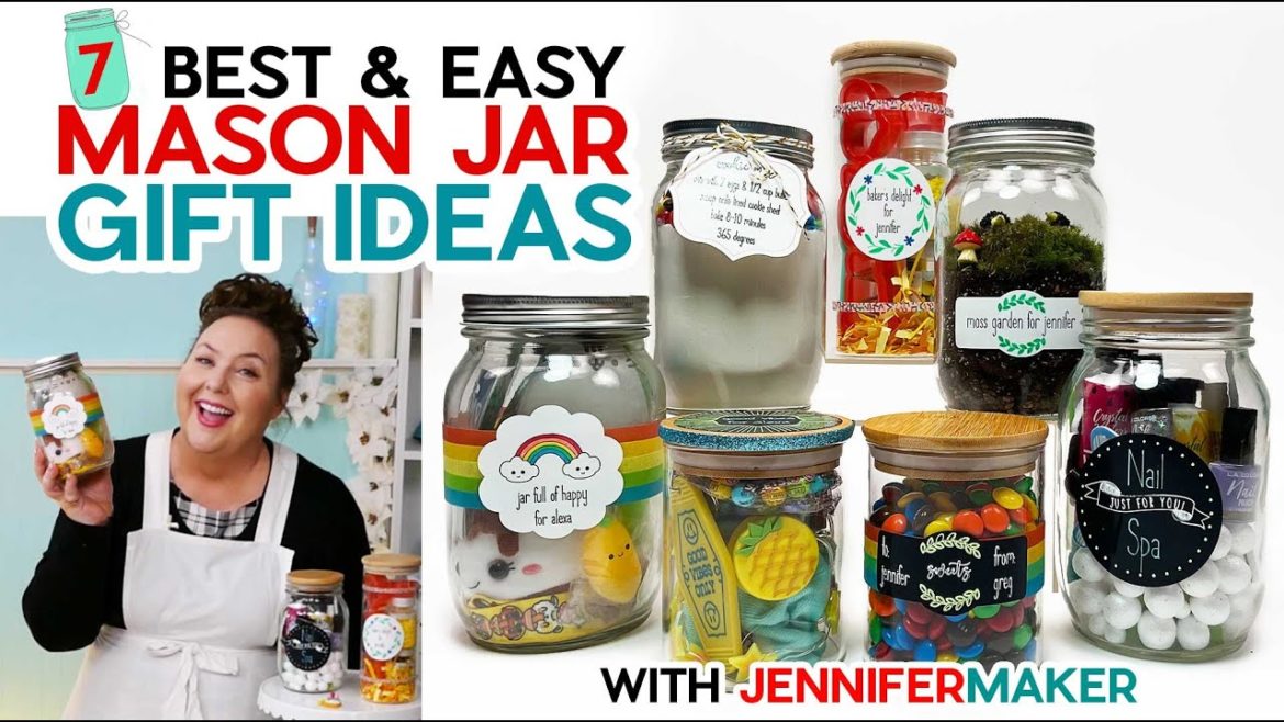 Mason Jar Gift Ideas | 7 Fun Ideas + Labels To Make With Your Cricut! Mason Jar Gift Ideas | 7 Fun Ideas + Labels To Make With Your Cricut!