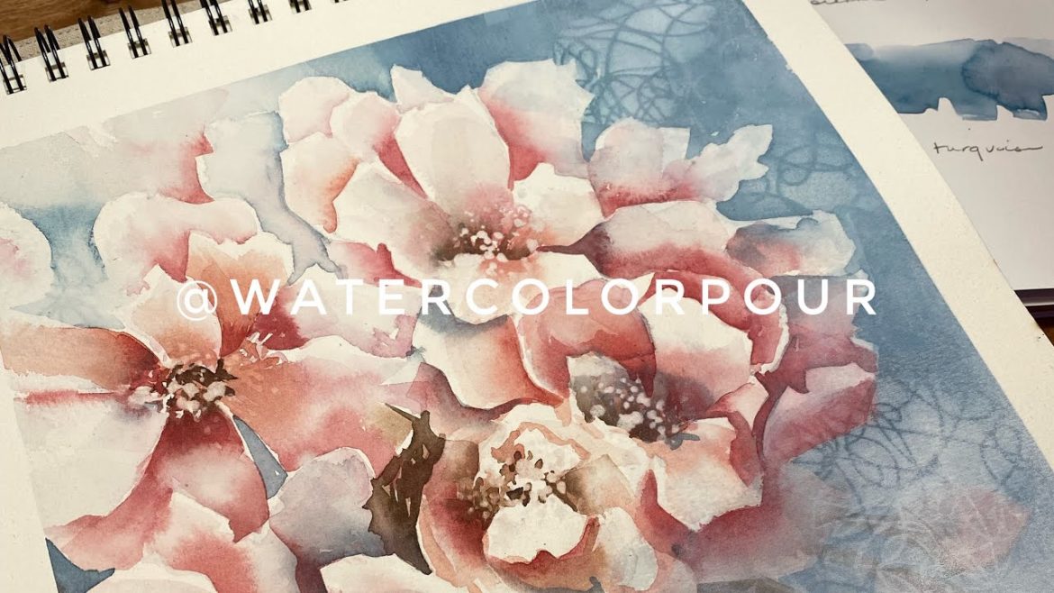 Watercolor Garden Sketchbook Artistic Process Soft Pastel Blossoms Watercolor Garden Sketchbook Artistic Process Soft Pastel Blossoms