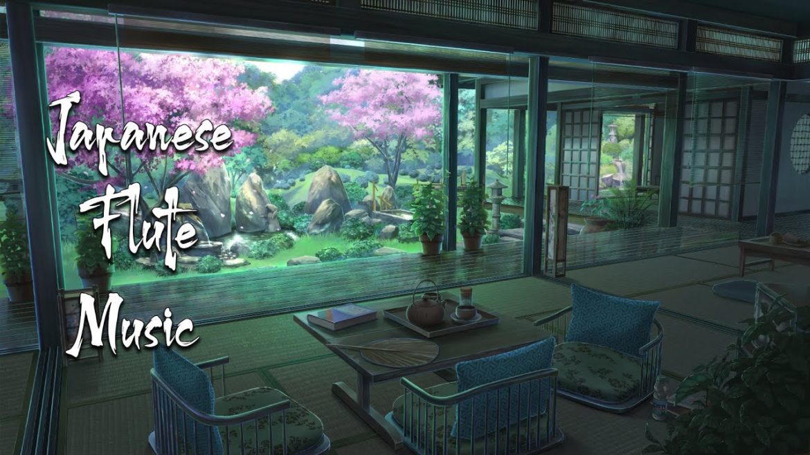 Japanese Relaxing Music Zen Garden With Ambient Sound - Music For Soothing, Healing, Studying