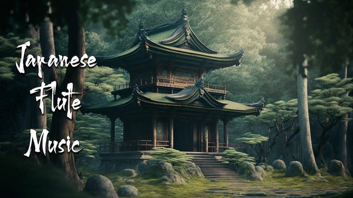 Japanese Peaceful Temple - Japanese Flute Music For Healing, Meditation - Traditional Japanese Music