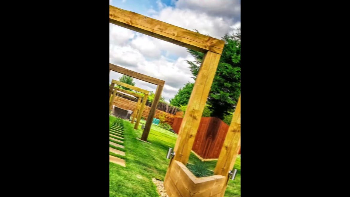 Wooden Garden Arch - Timber Arches - Garden Timber Ideas #shorts