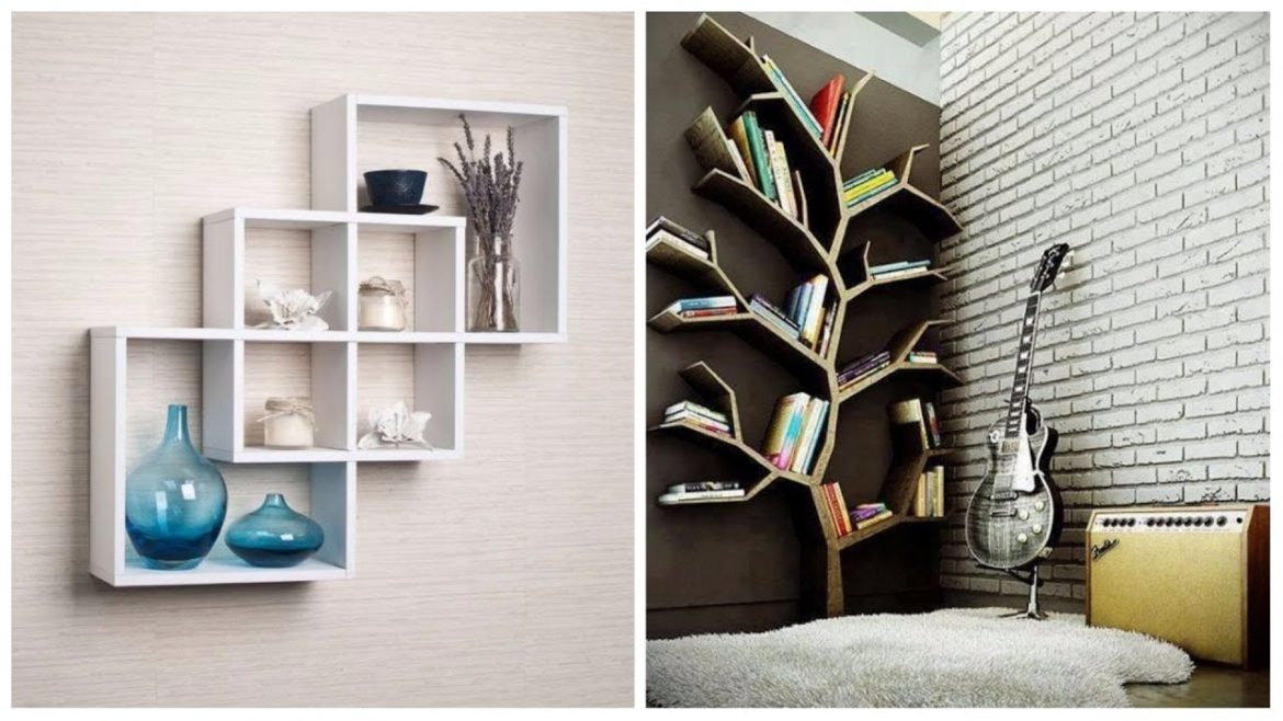 DIY Ideas of Unusual shelves on the wall | DIY Home interior decor