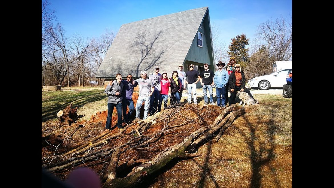 A Hugelkultur Built in Oklahoma - Self-watered Raised Bed for Gardening & Stormwater Management
