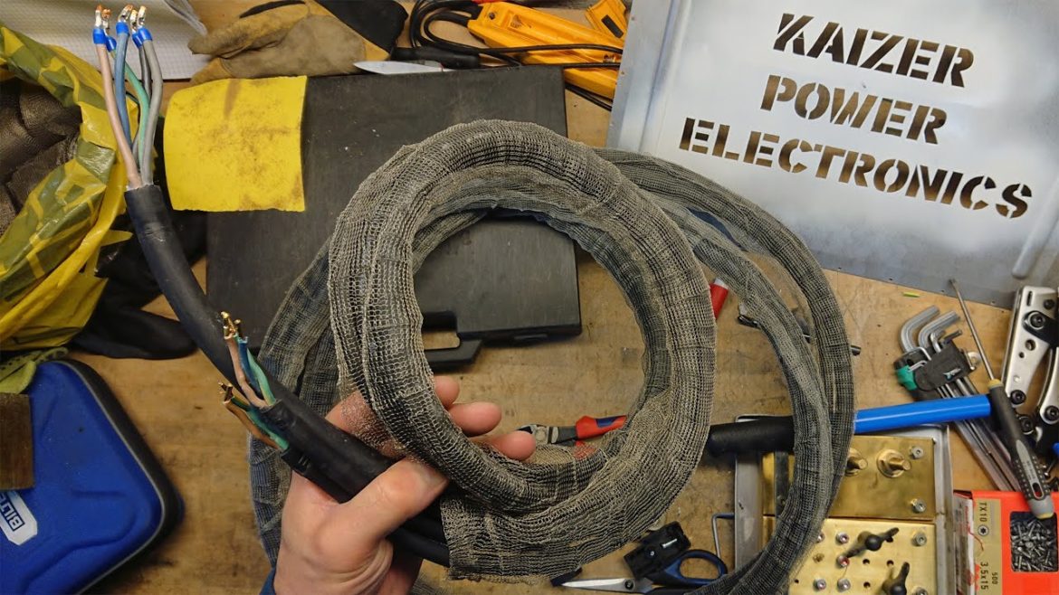 Shielded Supply Cable For Large Tesla Coil