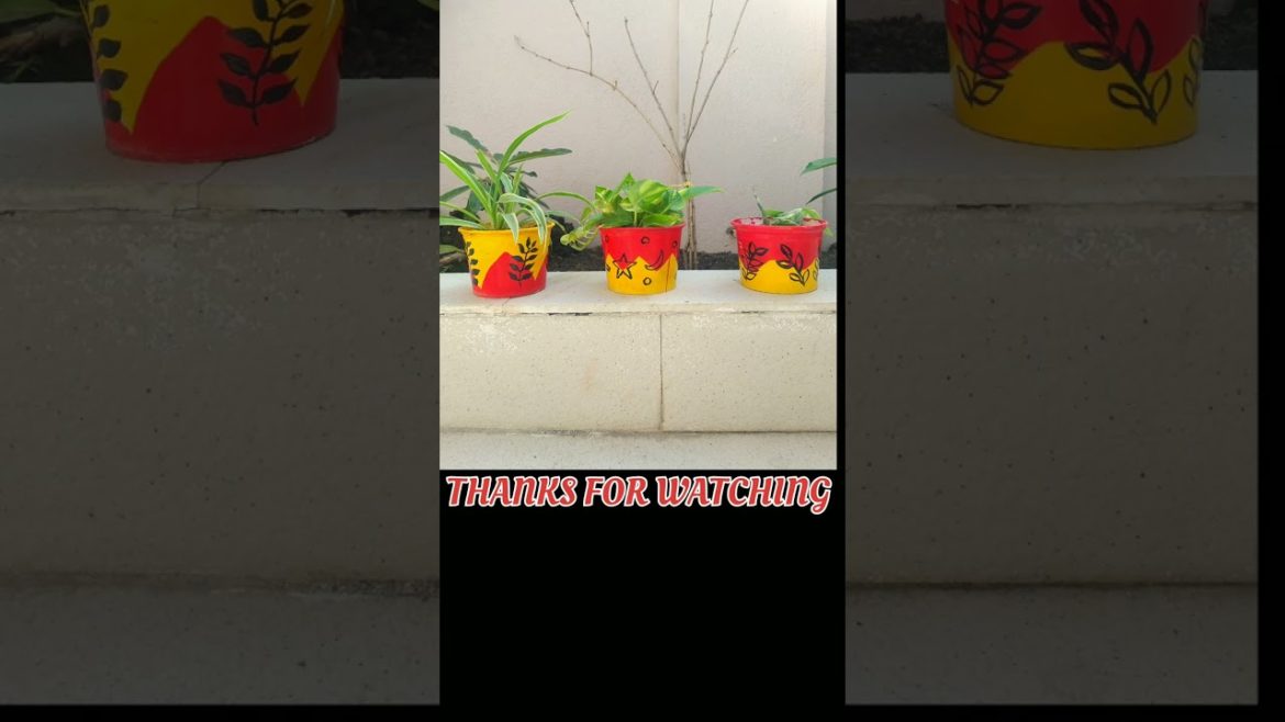 🌿OLD FOOD CONTAINER DIY PLANTERS🌿 | #shorts #diy #shortsvideo #viralvideo #garden #trending