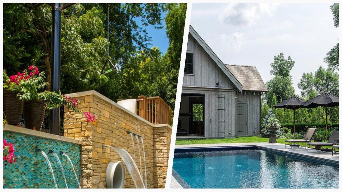 75 Farmhouse Turquoise Pool Design Ideas You'll Love ⭐️