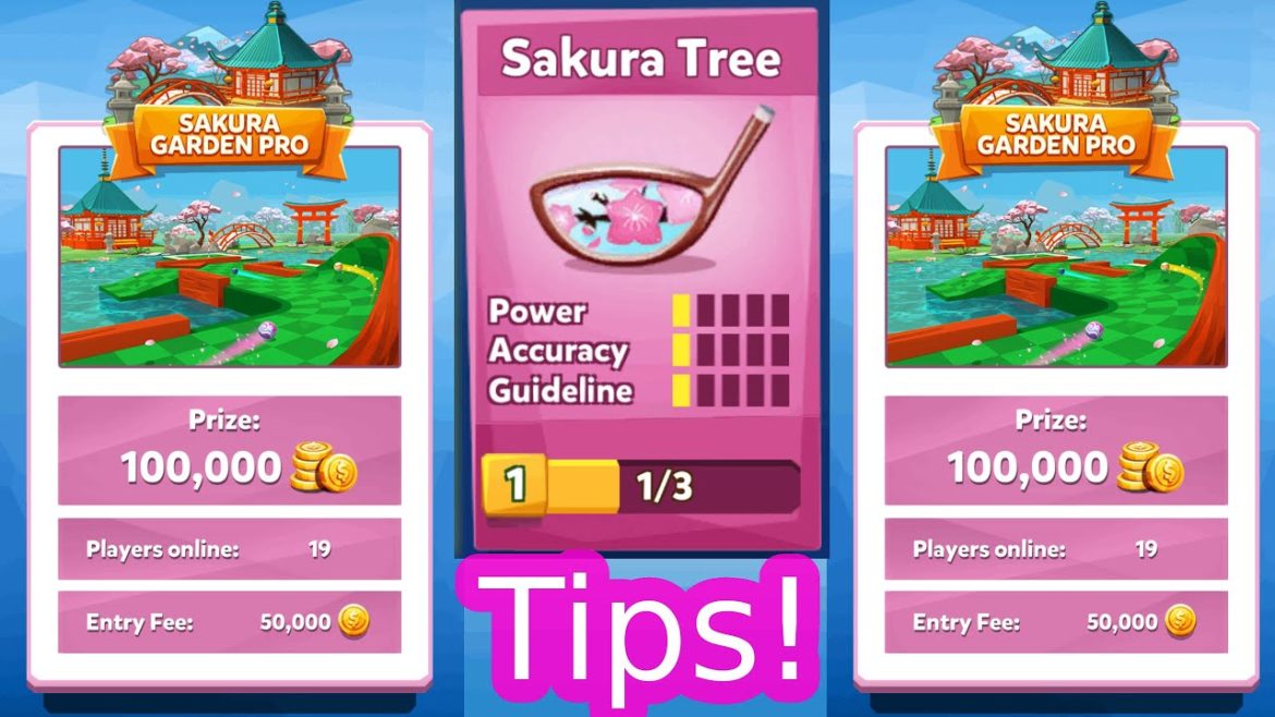 1 Power TIPS for Sakura Garden! | Golf Battle