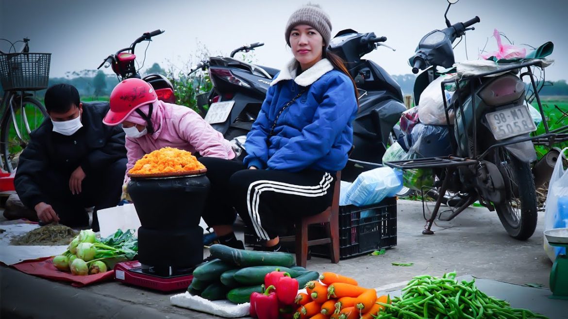 Harvest Gac, Harvest Vegetable Garden, Cook Gac Sticky Rice To Go To Market For Sale | Free New Life