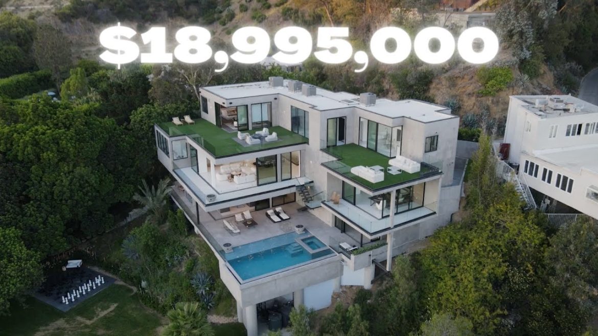 Inside $18,995,000 Beverly Hills MEGA Mansion & architectural masterpiece