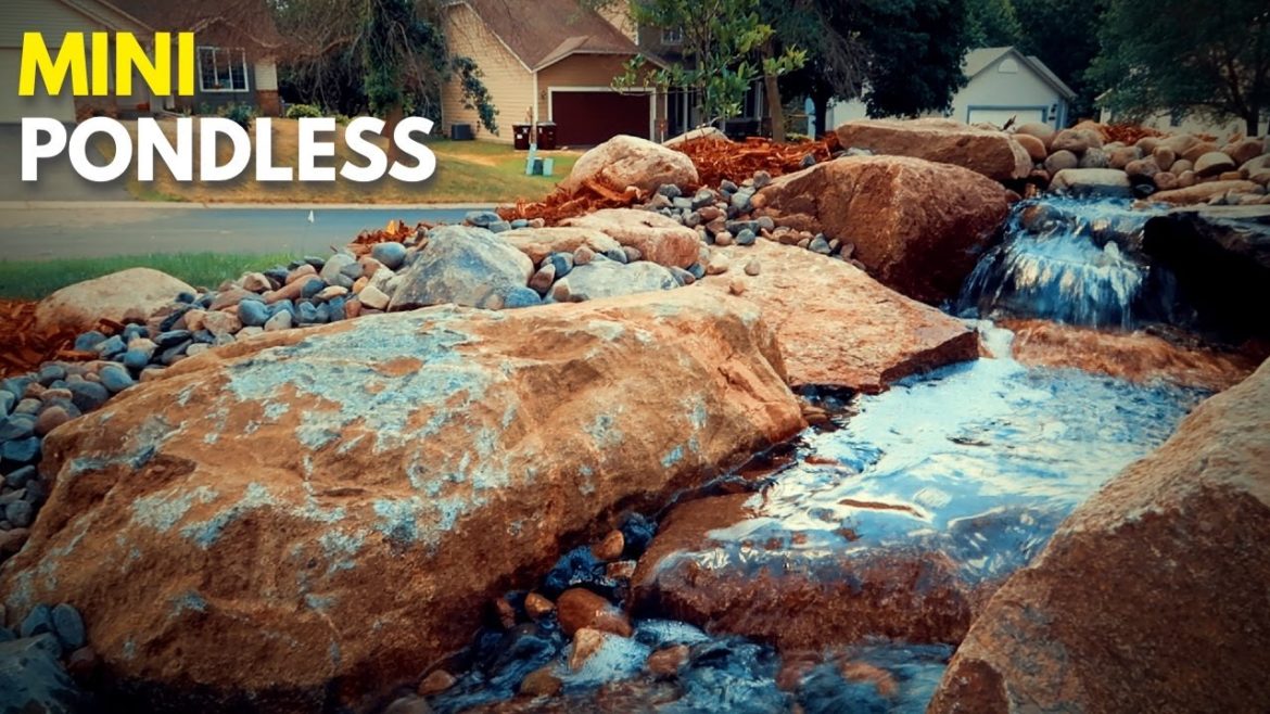 Mini Pondless Waterfall 💦 Made In ONE DAY! (Rosemount, MN)