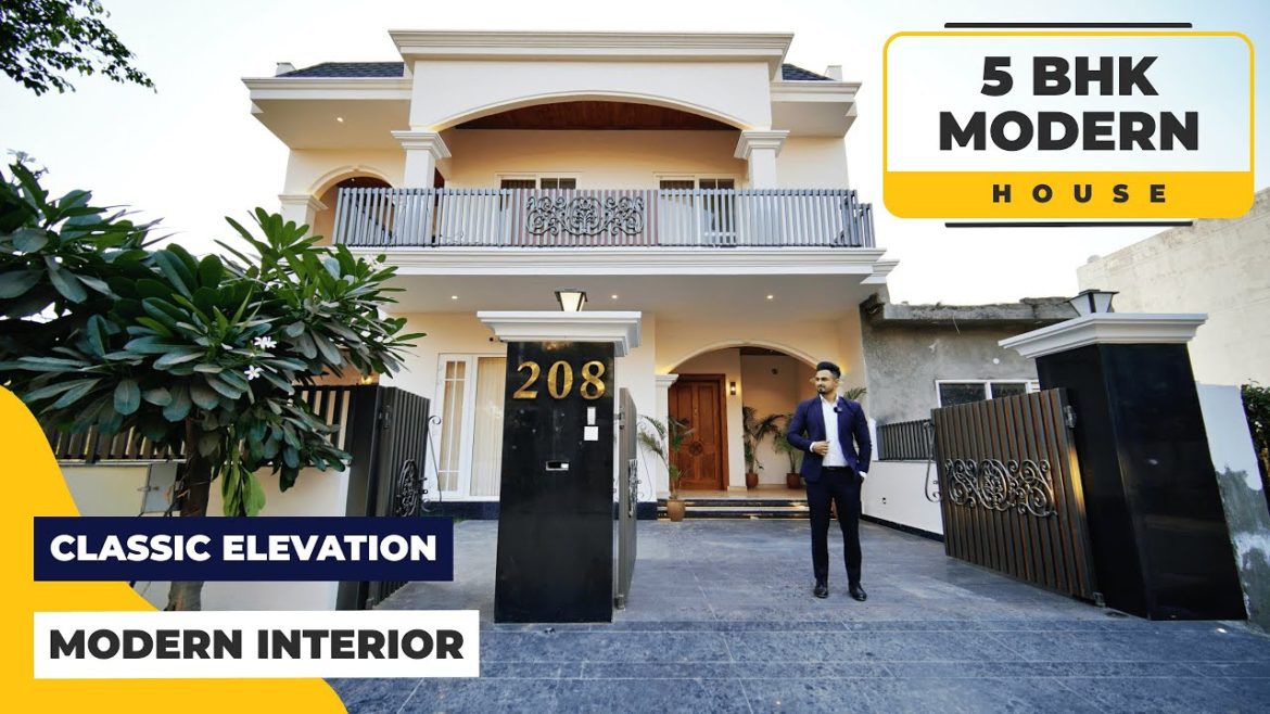 5 BHK 350 Sq Yard Classic Elevation House With Premium And Modern Interior Design