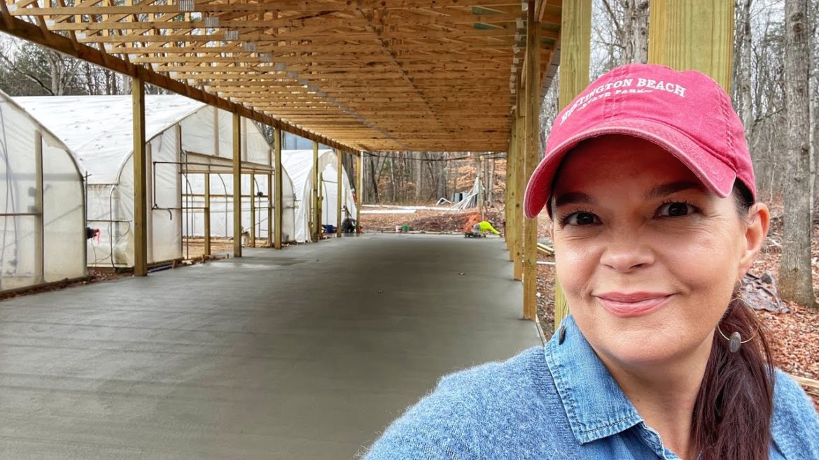 Great Day of Pouring Concrete | Gardening with Creekside