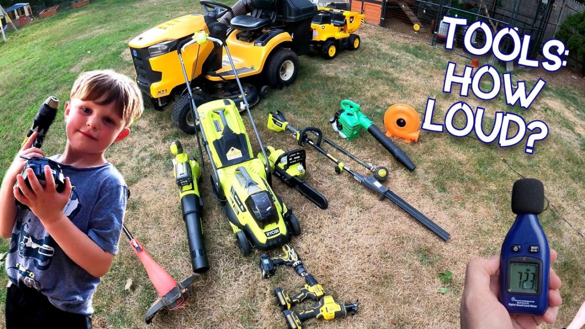 Power gardening tools for kids | Noise Safety – How Loud | Chain Saw, Weed Trimmer, Leaf Blower Power gardening tools for kids | Noise Safety - How Loud | Chain Saw, Weed Trimmer, Leaf Blower