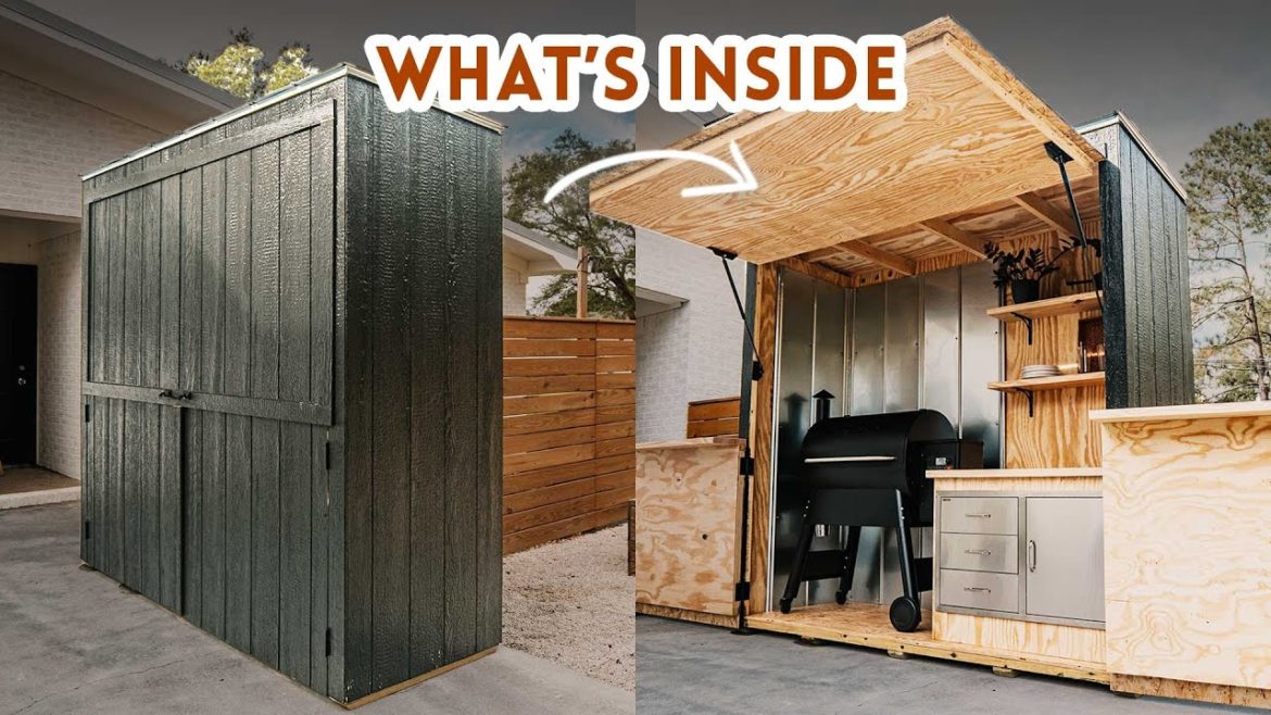 This DIY Backyard Grill Station Is SO COOL – It CLOSES When You're Done! This DIY Backyard Grill Station Is SO COOL - It CLOSES When You're Done!