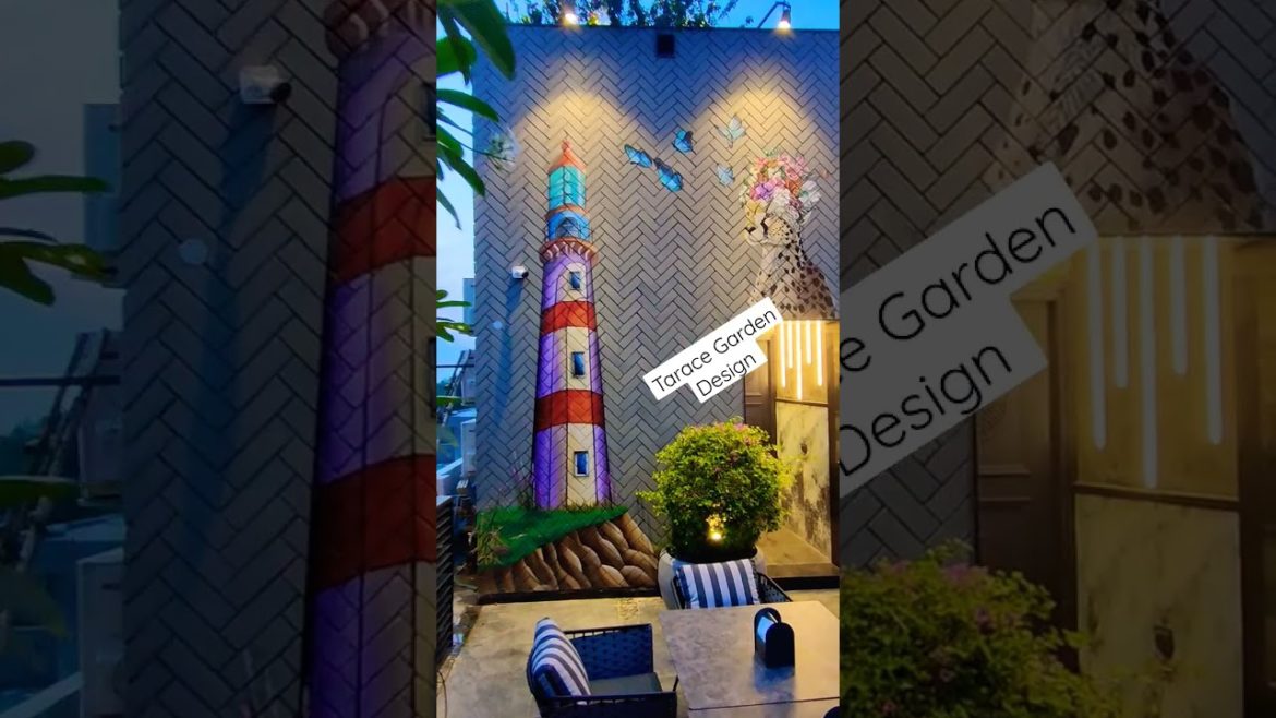 Terrace Garden Design | Wall Art Ideas | Outdoor design