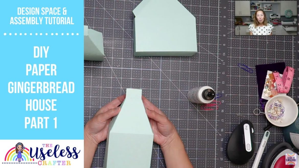 DIY Paper Gingerbread House From Carina Gardner | Cricut Design Space & Assembly Tutorial | Part 1 DIY Paper Gingerbread House From Carina Gardner | Cricut Design Space & Assembly Tutorial | Part 1