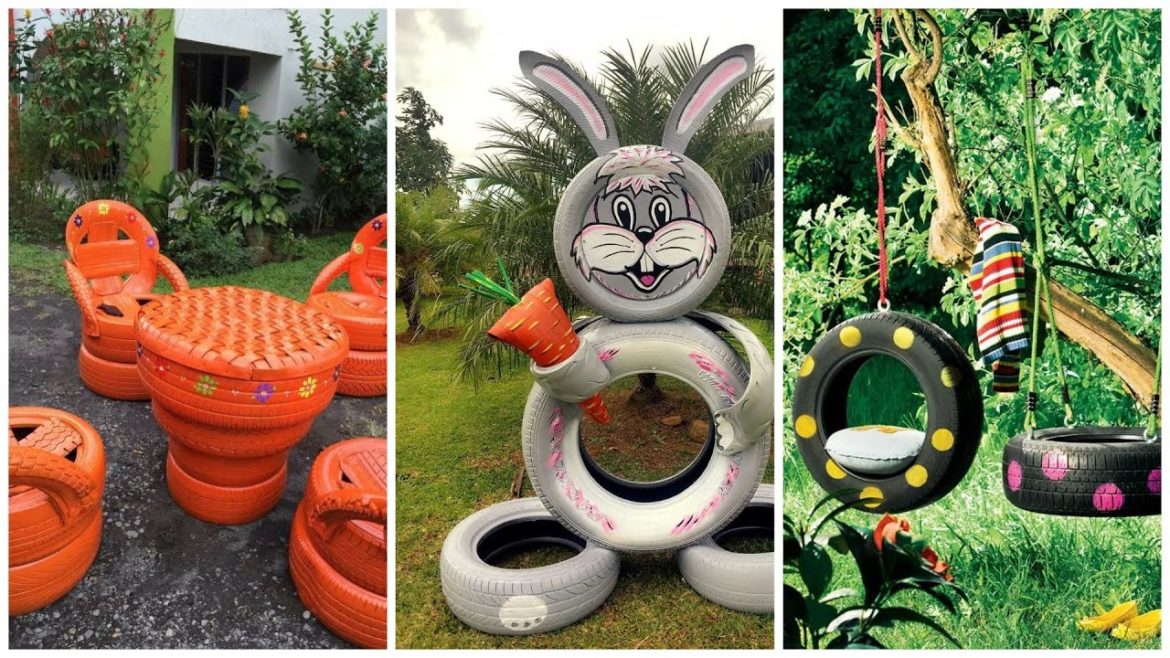 150 Amazing Uses for Old Tires | Creative Ideas To Recycle Old Tires for Garden decoration