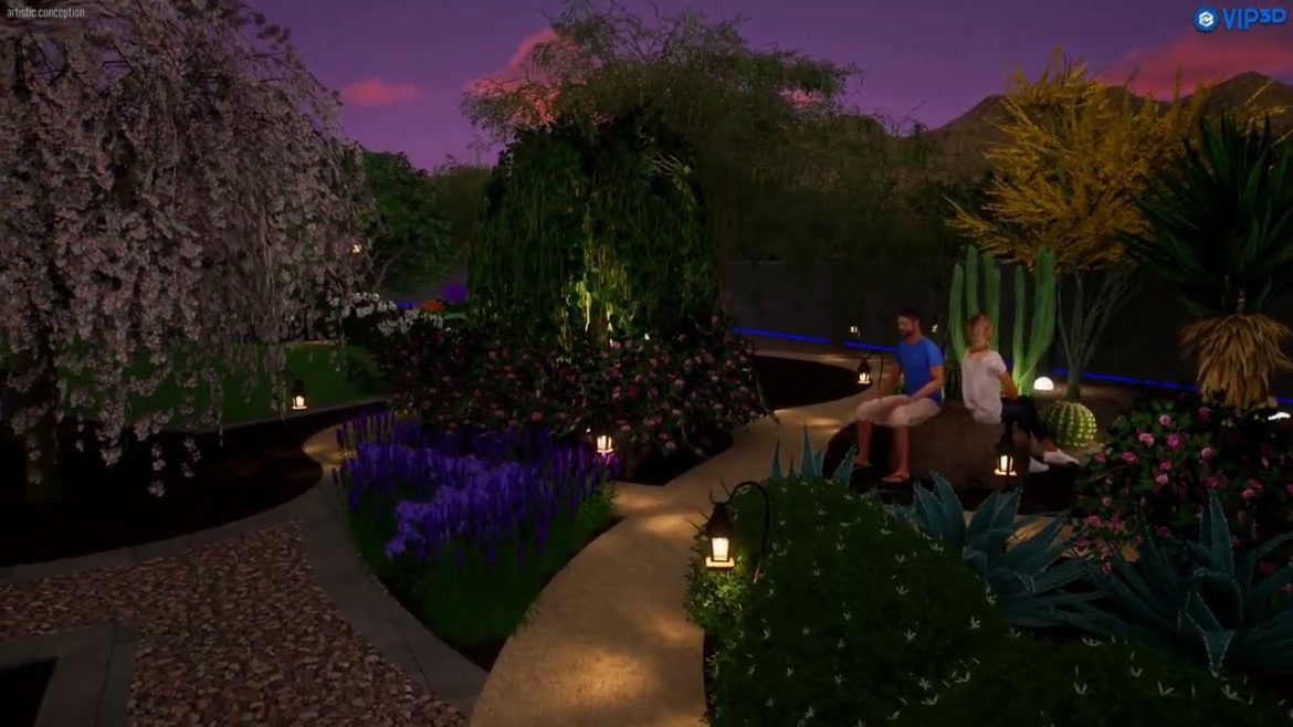 Amazing Edible Permaculture Infinity Garden Design in Paradise Valley.