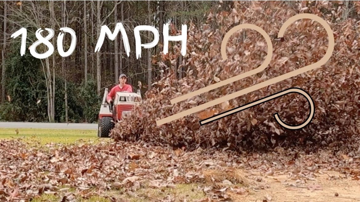 EPIC Leaf Blowing // Ventrac Leaf Blower