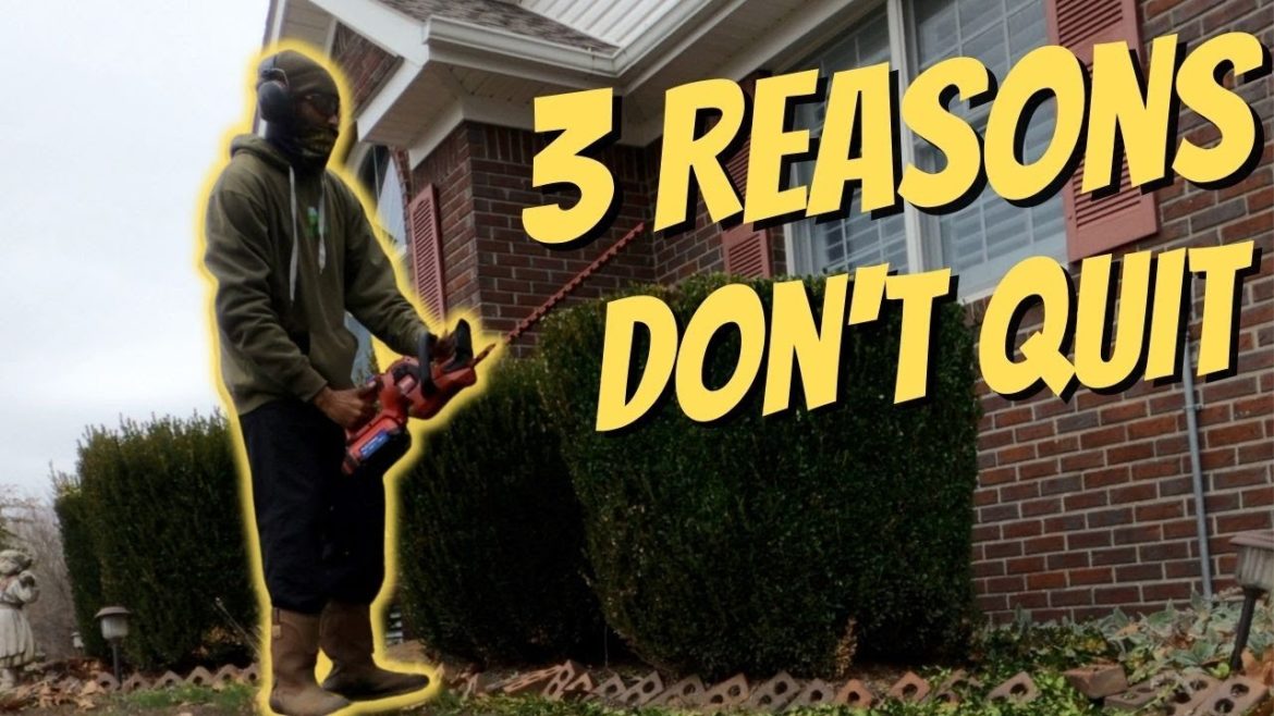 3 Reasons why I wouldn't give up on lawn care or any business 3 Reasons why I wouldn't give up on lawn care or any business