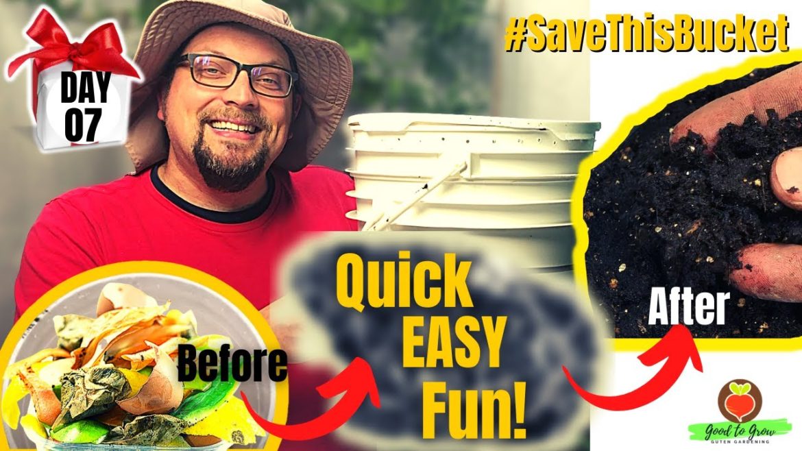How to Build a Stackable Worm Farm for FREE! –and it's DAY SEVEN of our 31 Days of Giving!