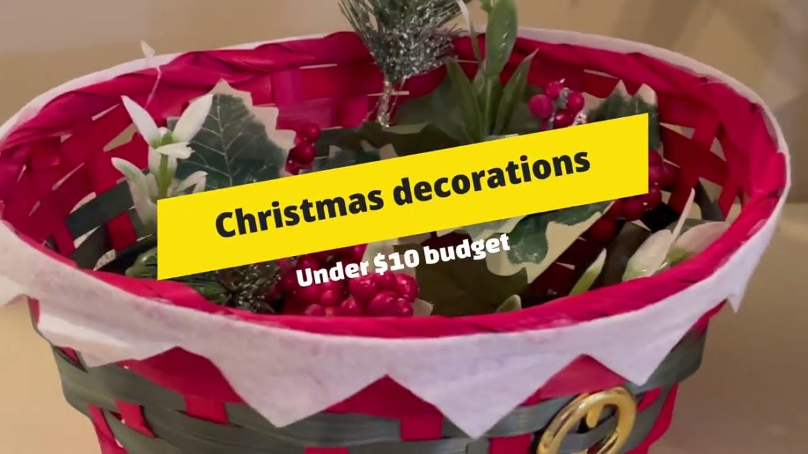 5 MINUTES Christmas Decoration | Under $10 Budget Decor Challenge | Backyard Garden Highlights 5 MINUTES Christmas Decoration | Under $10 Budget Decor Challenge | Backyard Garden Highlights