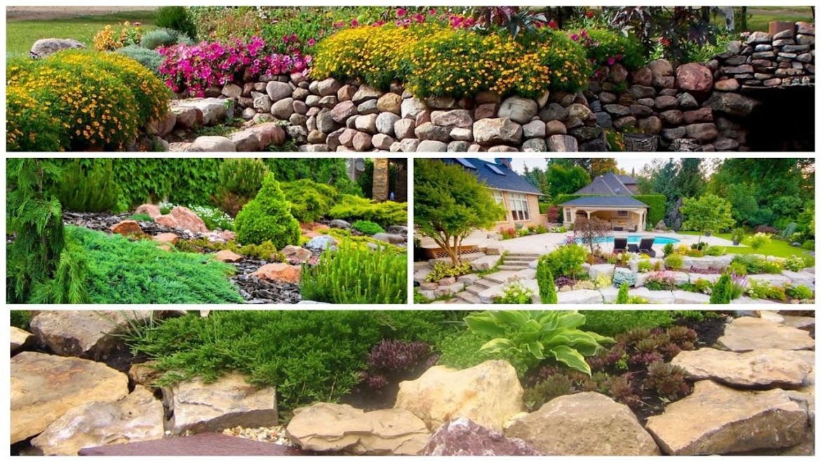 🌼 Alpine slides in the garden | Alpine Garden and Rock Garden Decoration Ideas TOP 200