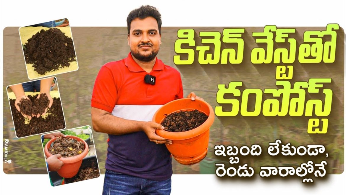 వంటింట్లో రోజూ వచ్చే చెత్తని ఇలా ఎరువుగా మార్చండి How to make Compost at home #compost #kitchen