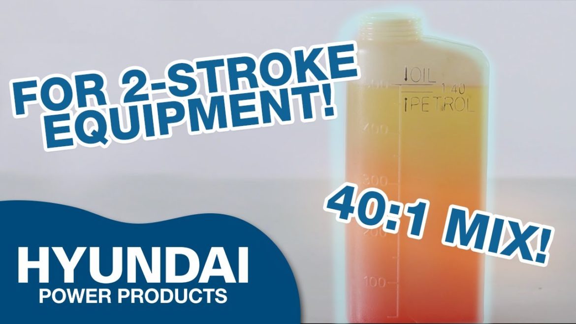 How to Mix 2-Stroke Engine Oil 40:1 Ratio ( A Guide by Hyundai Power Products)