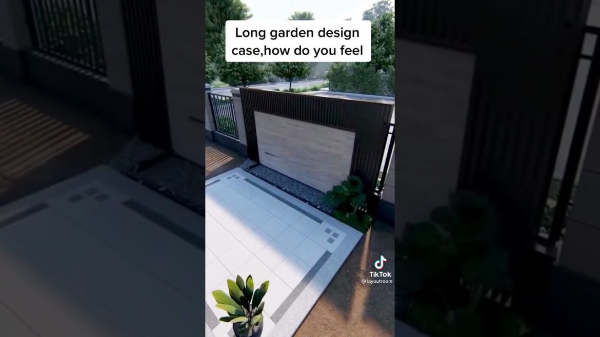 Long Garden Design || Rectangular Garden Design