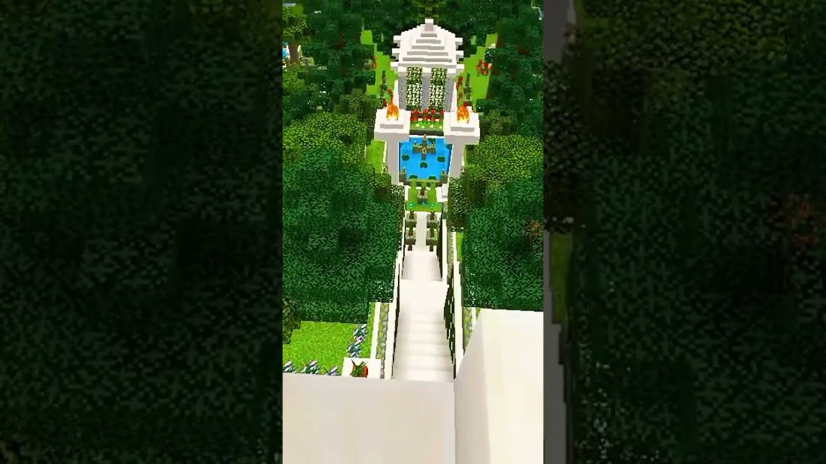 How to make castle garden in minecraft | #shorts | #shortsvideo
