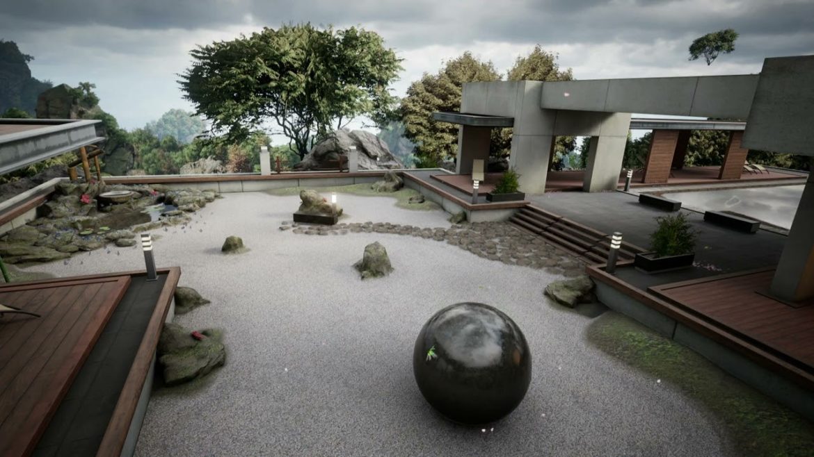 Mountain Villa Zen Garden | Autumn Leaves, Bird Song, Nature Sounds | 3Hrs