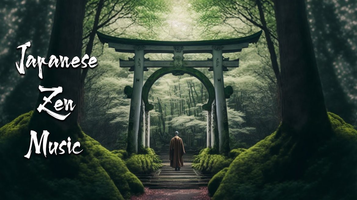 Peaceful Scene With Japanese Zen Music - Japanese Flute Music For Healing, Soothing, Meditation