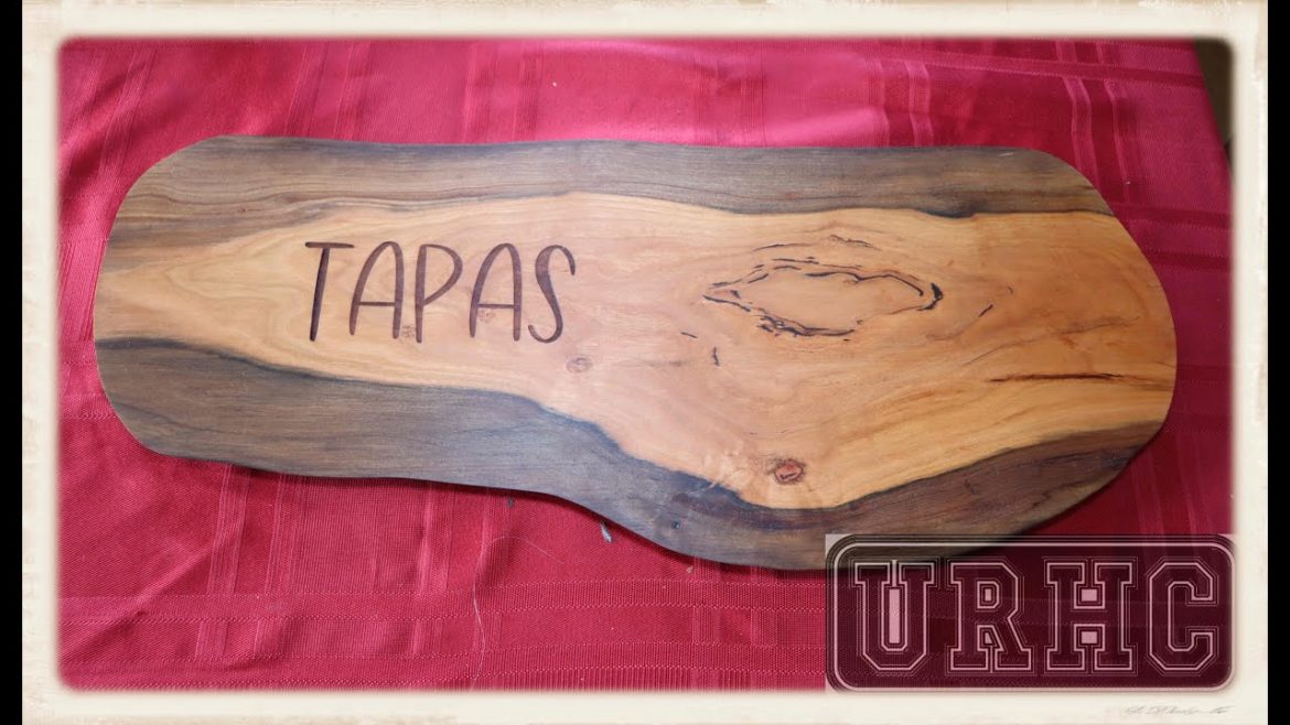 Making A Small Charcuterie Board From A Figured Wild Cherry Slab