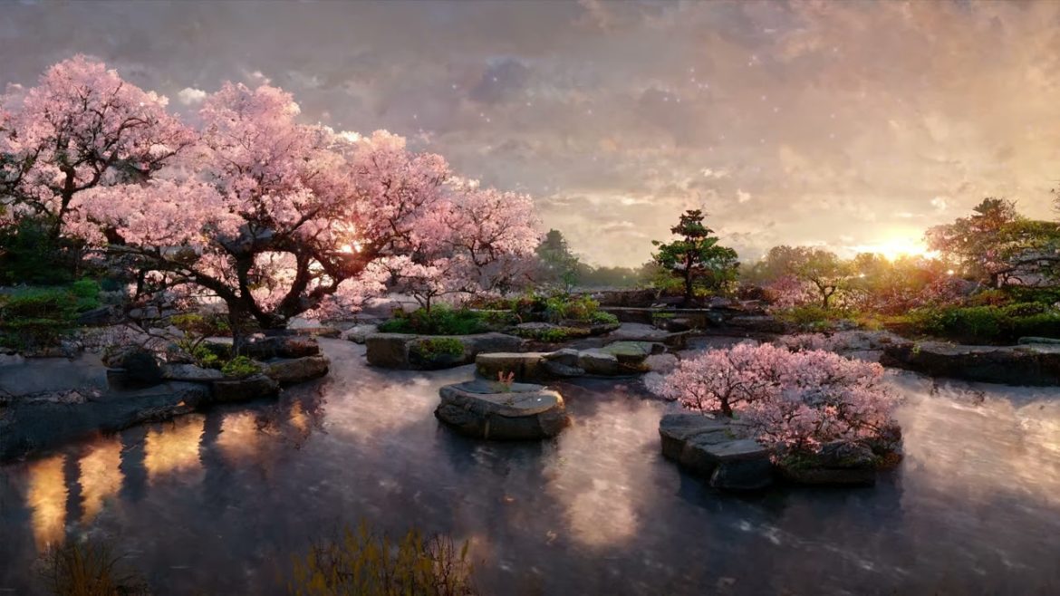 Live Wallpaer 4K: Japanese Cherry Garden