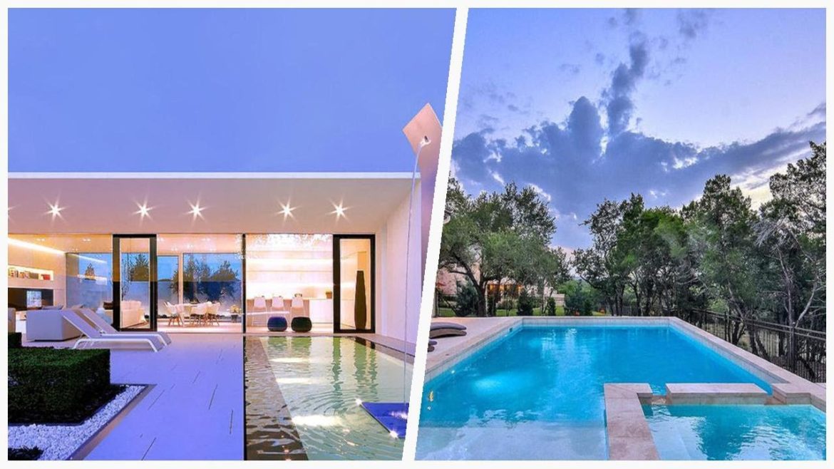 75 Purple Concrete Paver Pool Design Ideas You'll Love ⭐️