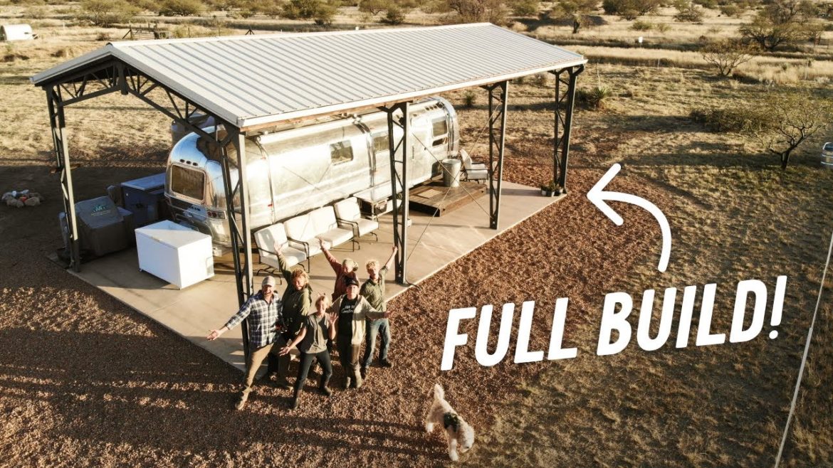 Building a METAL TRUSS CARPORT for our RV in 2 MONTHS? - Rainwater Catchment, Septic & Solar