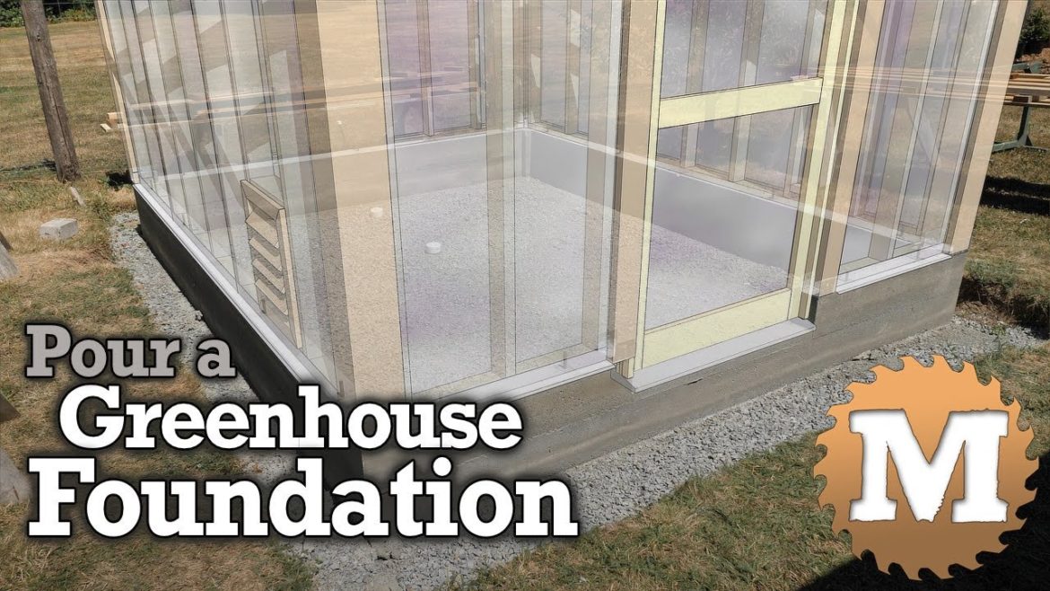 Greenhouse Build Series - Post and Beam Concrete Foundation
