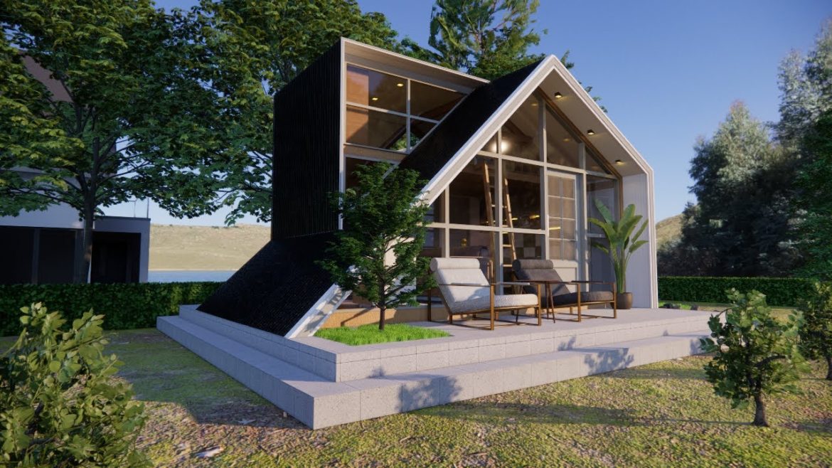 Cozy Tiny House with A frame