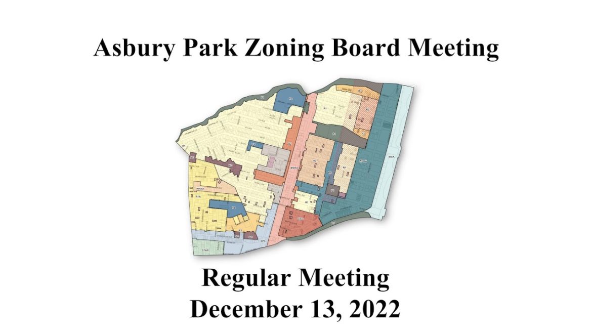 Asbury Park Zoning Board Meeting - December 13, 2022