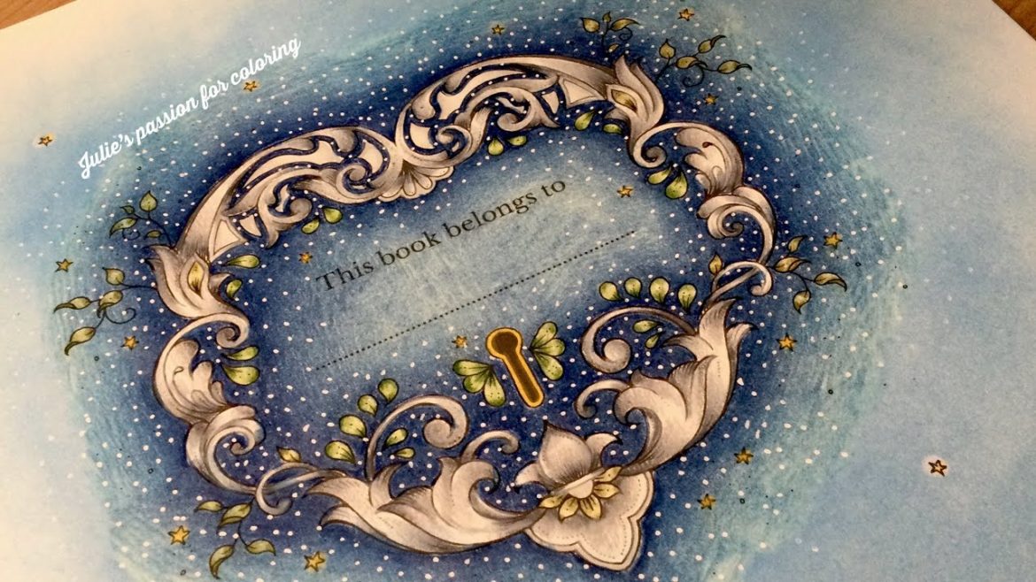 ROOMS OF WONDER by Johanna Basford - prismacolor pencils - color along