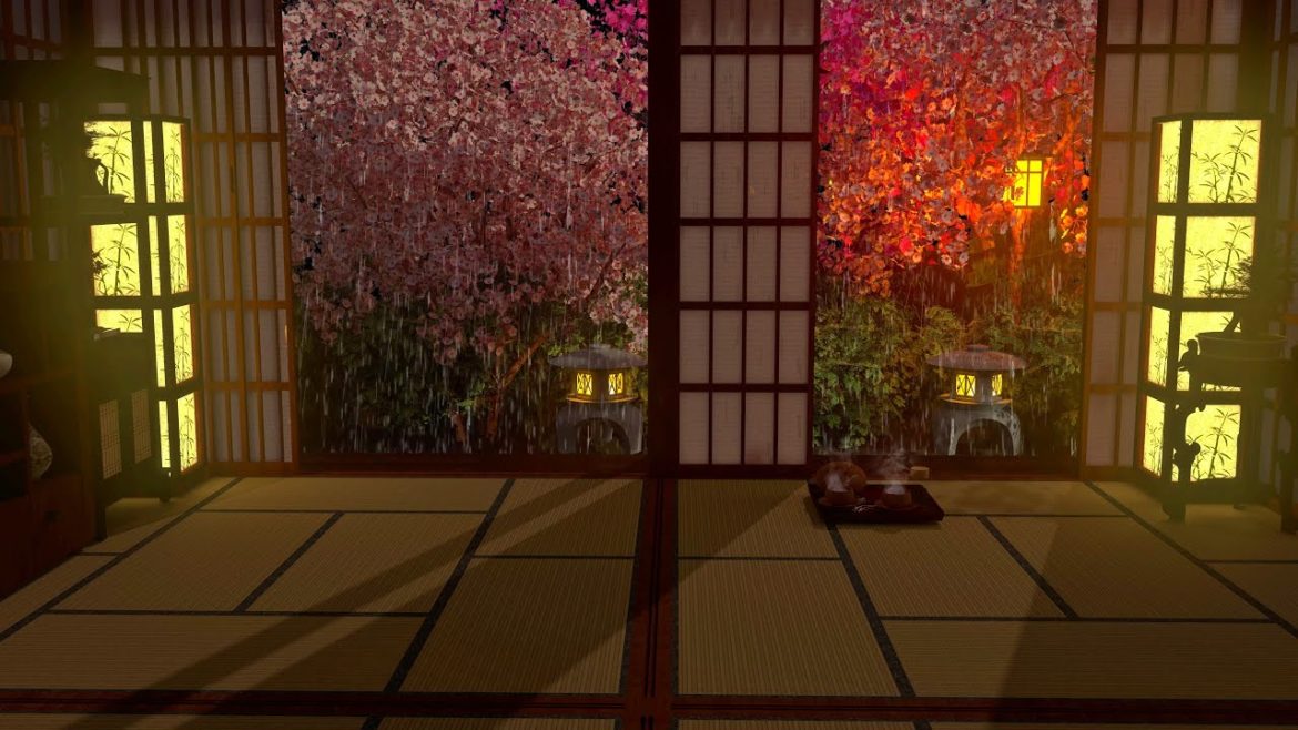Cozy and Beautiful Japanese Garden | Rain Sound | Rain on Garden | Rain on forest Cozy and Beautiful Japanese Garden | Rain Sound | Rain on Garden | Rain on forest